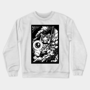 The Tiger's Gift - Black Outlined Version Crewneck Sweatshirt